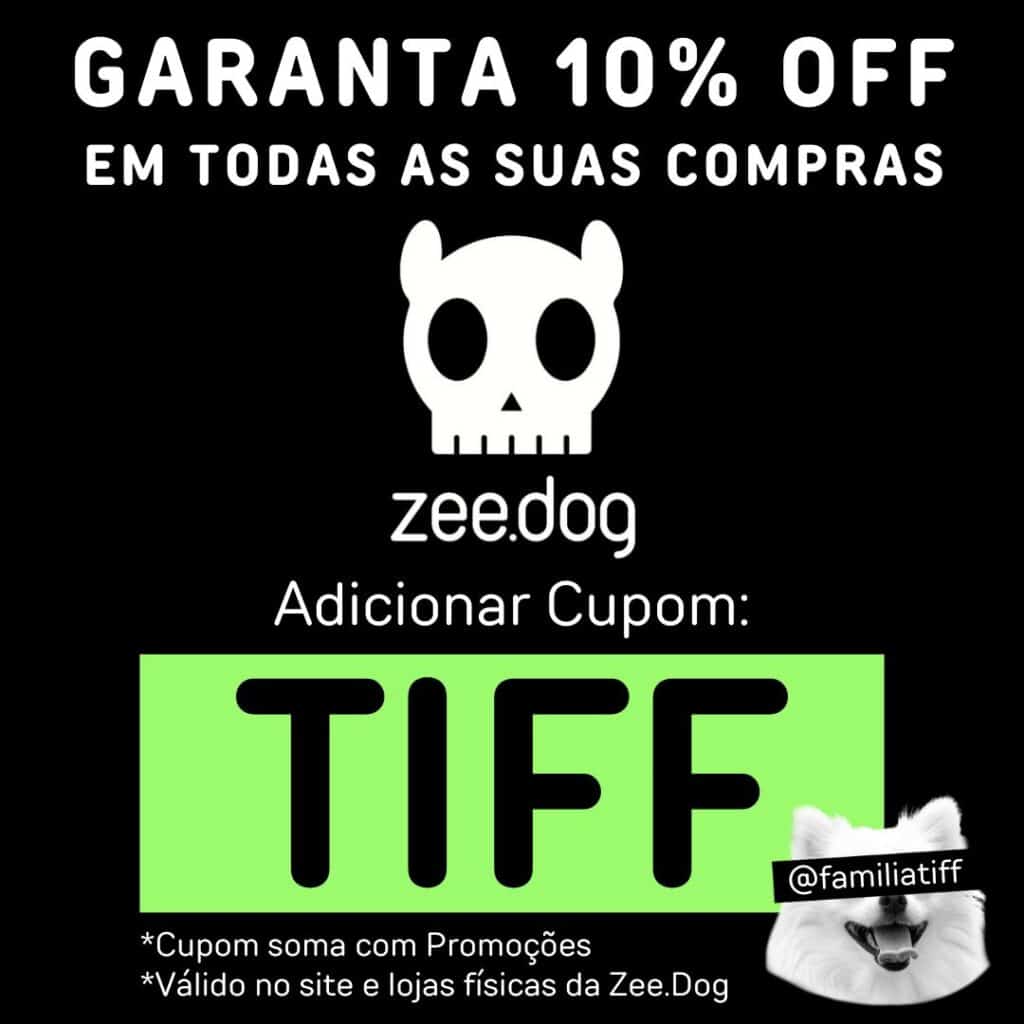 Cupom de Desconto ZeeDog é TIFF