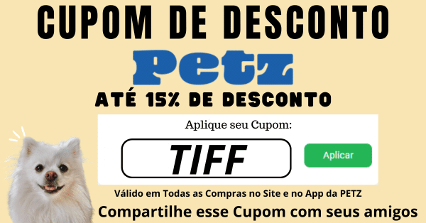 cupom petz aplicativo
