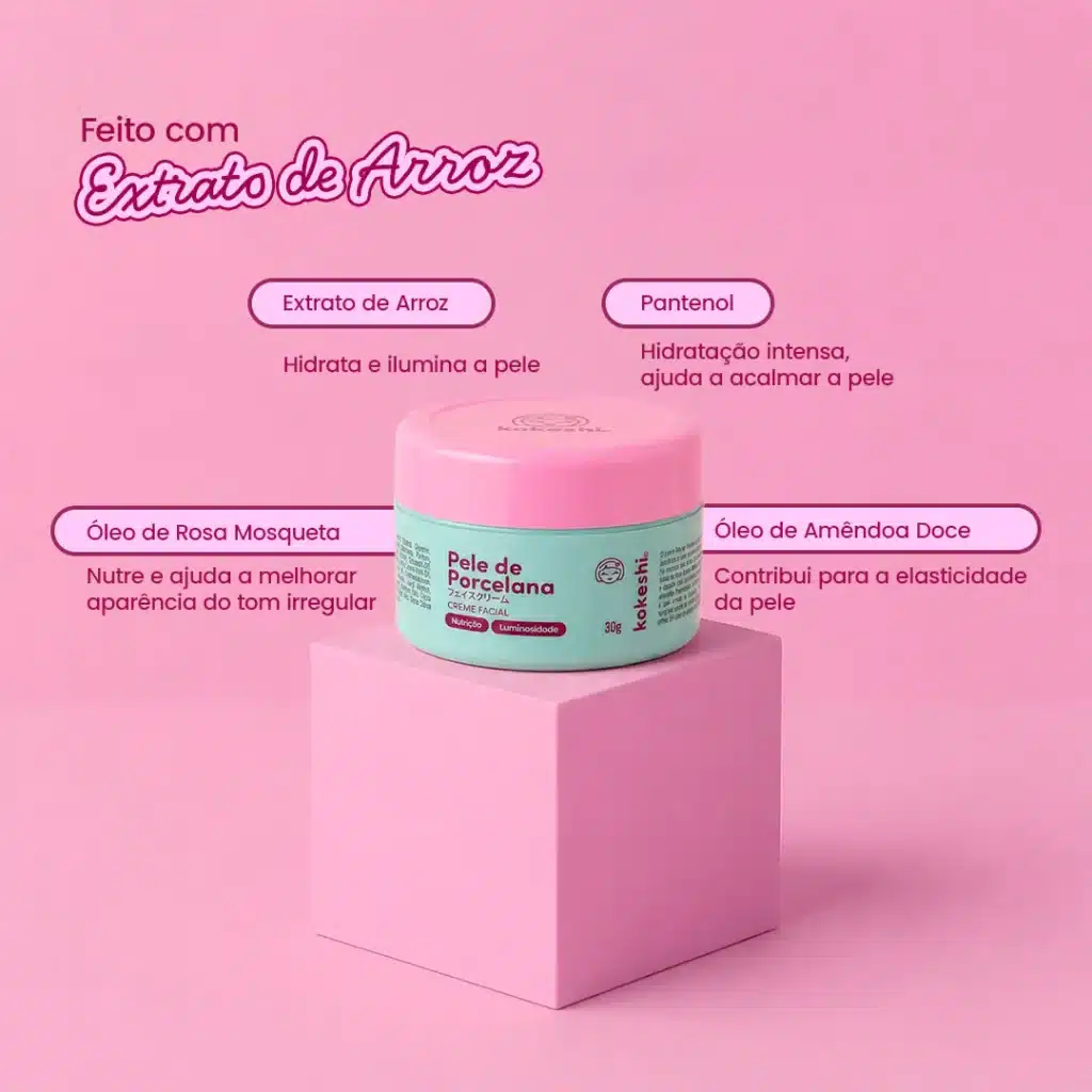Kokeshi produtos que sua pele agradece