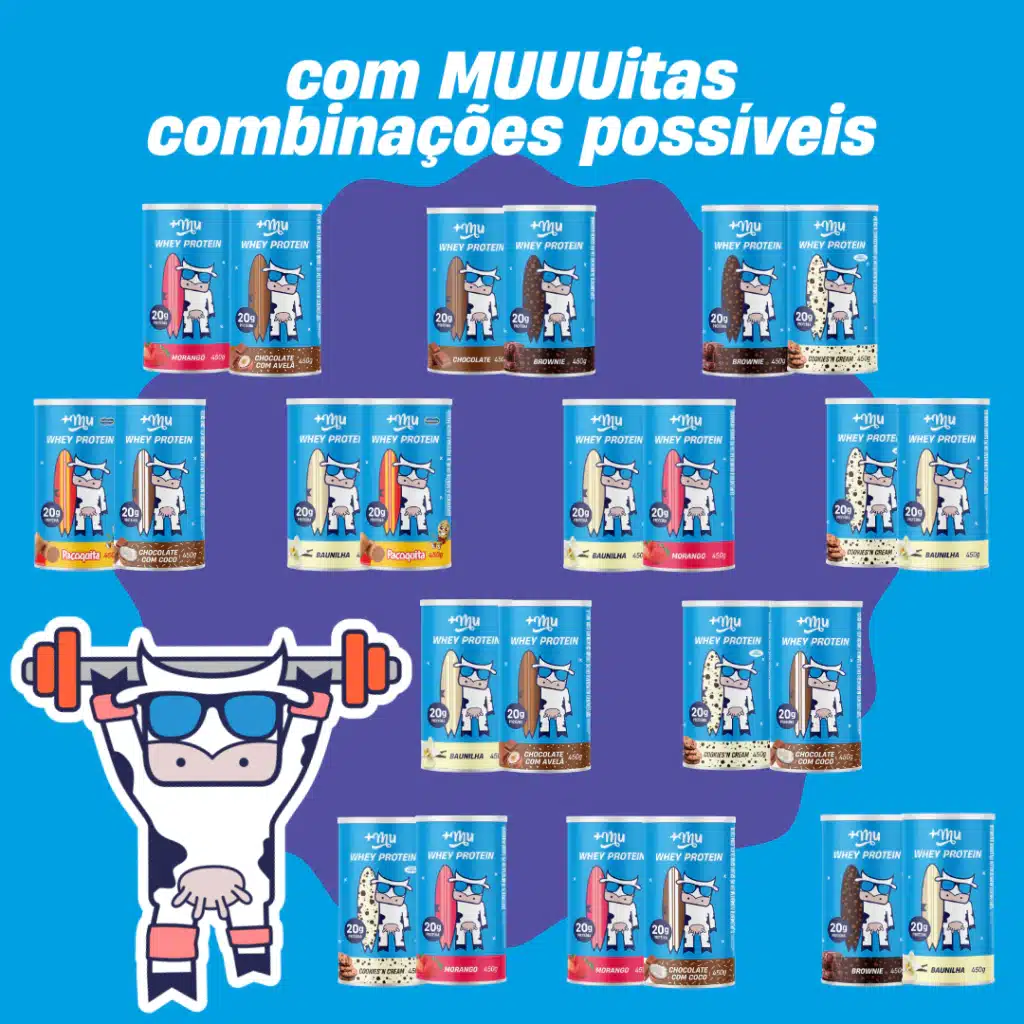 Whey mais mu sabores