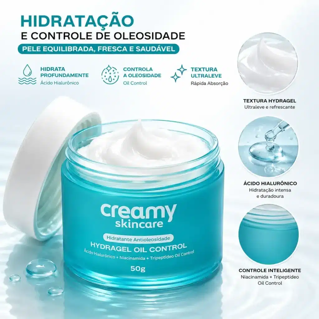 creamy hydra oil gel hidratação intensa para sua pele