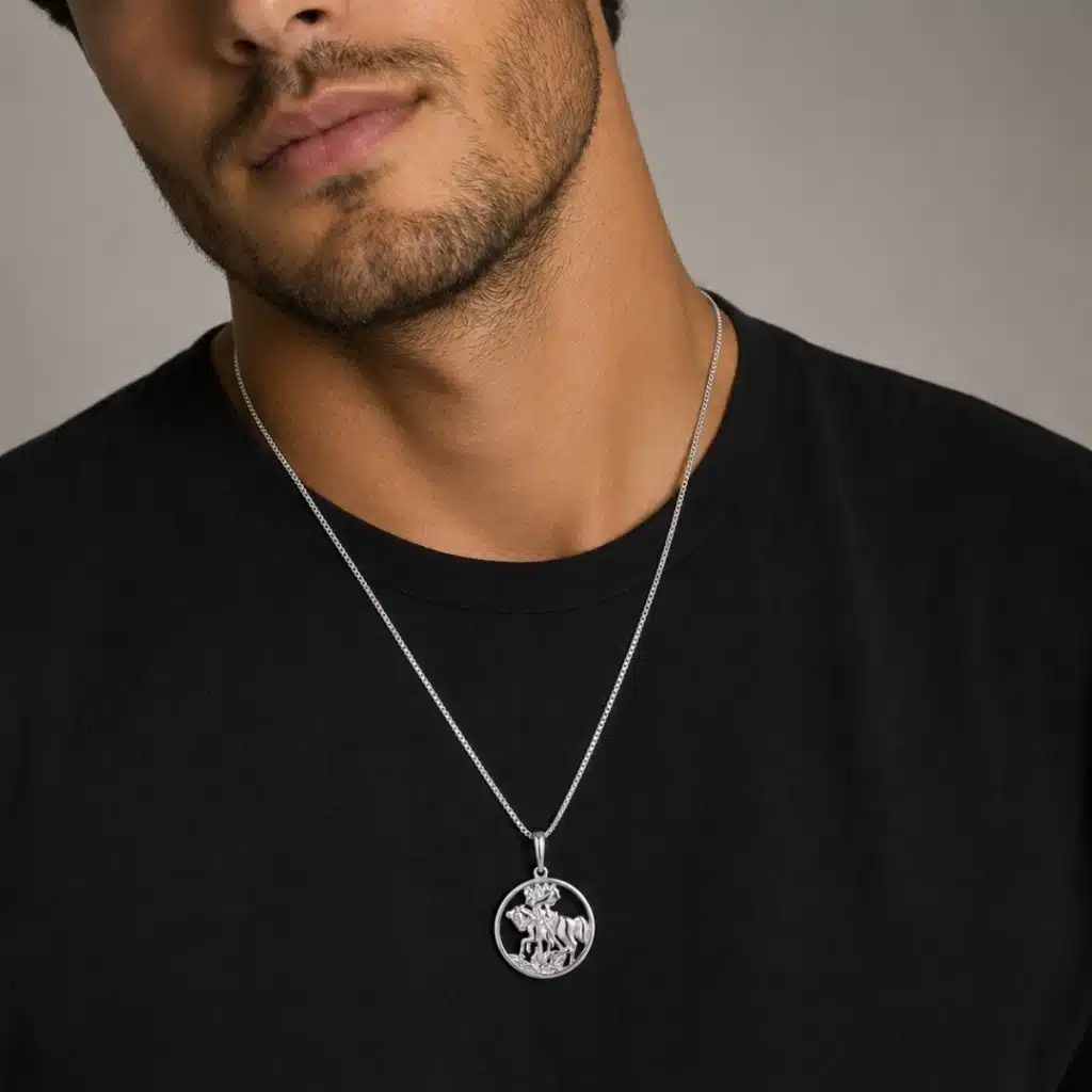 colar masculino sao jorge