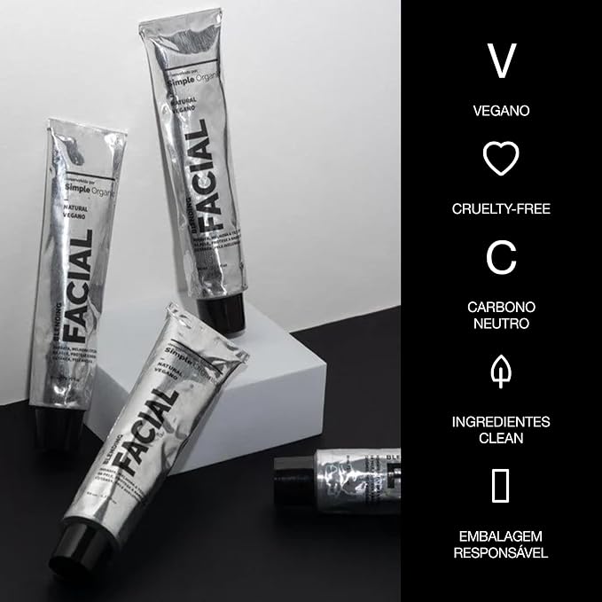 embalagem simple organic facial